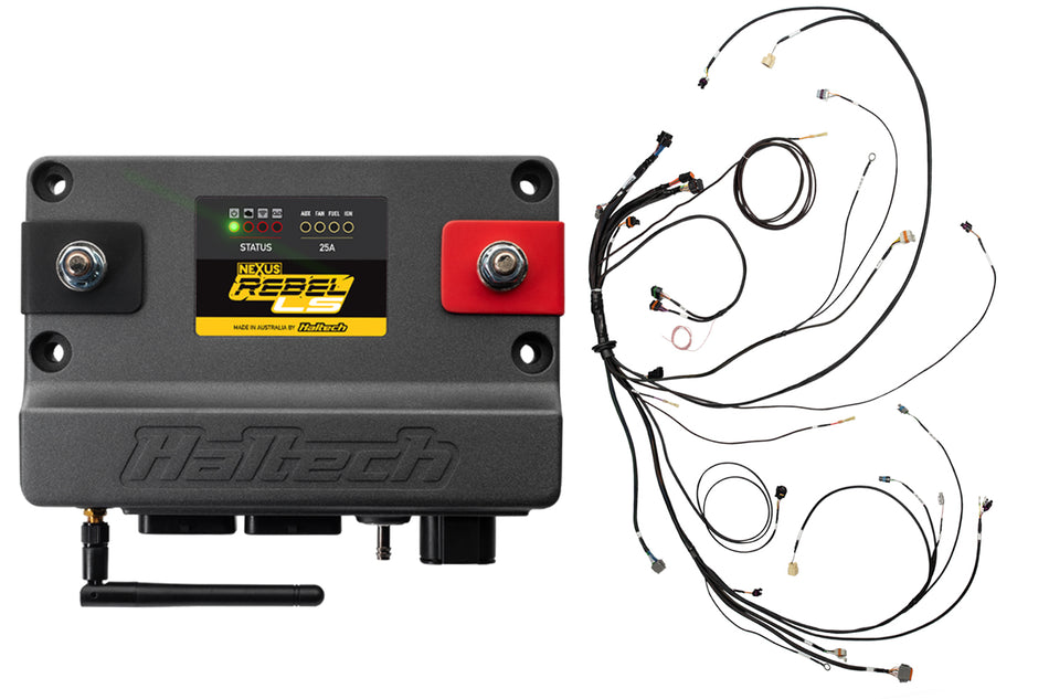 Haltech Rebel LS Kit - Suits Gen IV - 6-pin DBW, EV6 Injectors , Manual Transmission