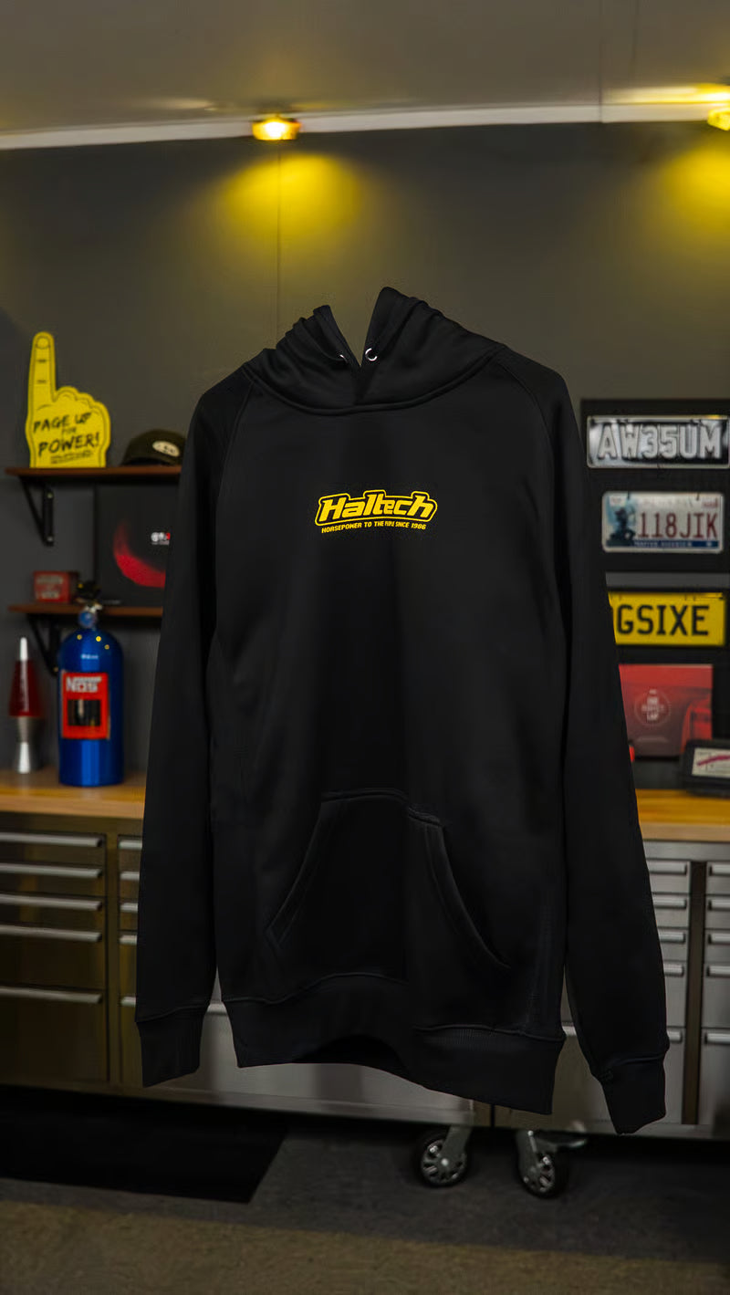 Haltech Classic Hoodie - Black & Yellow - S