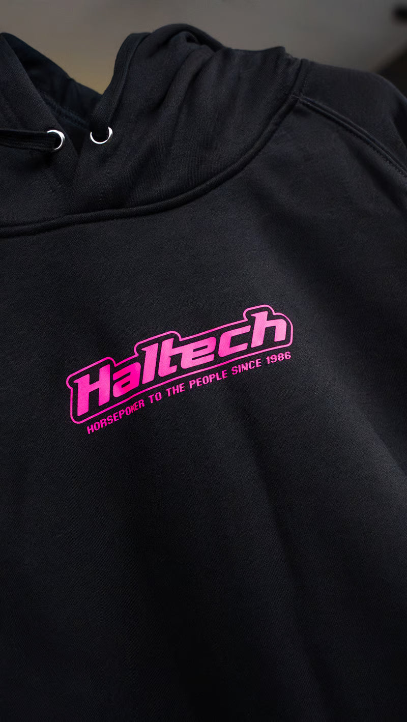 Haltech Classic Hoodie - Black & Pink - 4XL