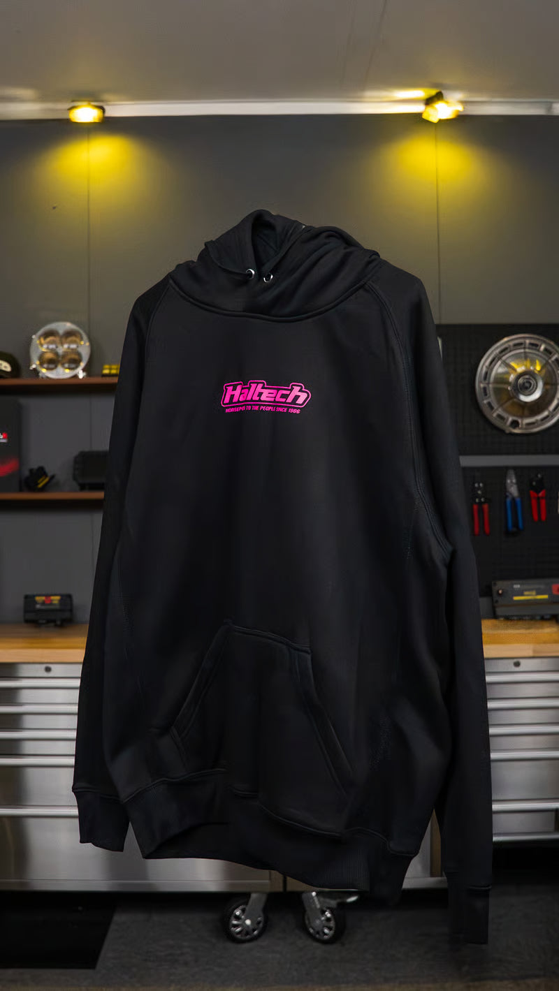 Haltech Classic Hoodie - Black & Pink - XL