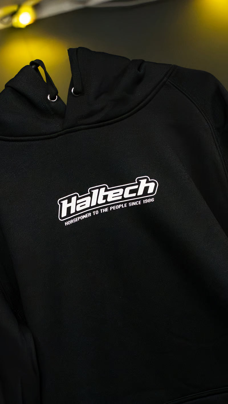 Haltech Classic Hoodie - Black & White - 5XL